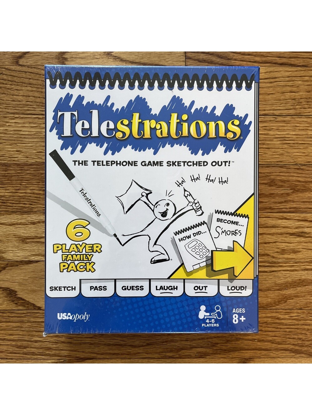 Telestrations The Telephone Game Sketched Out Family Pack Game Brand New Sealed